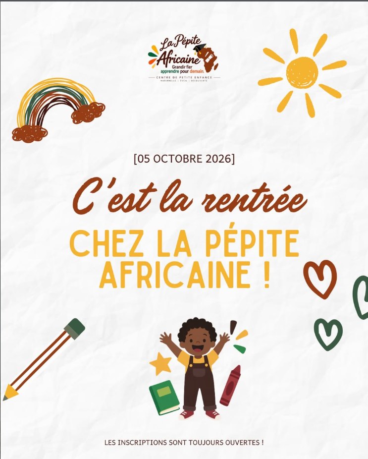 Affiche : c'est la rentrée chez La Pépite Africaine, 5 octobre 2026